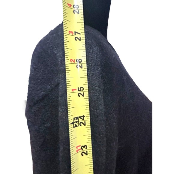 Sarah Spencer 100% Italian Merino Wool Sweater Charcoal Gray Women’s Size Large - Picture 7 of 9